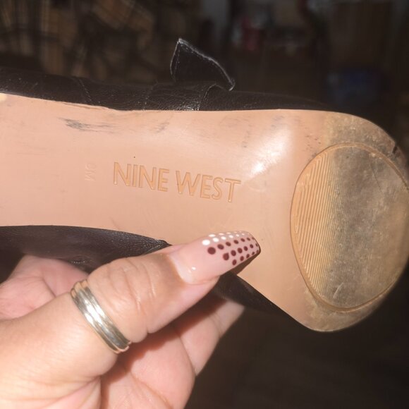 Nine West Platform Stiletto Leather Boot - Picture 3 of 8